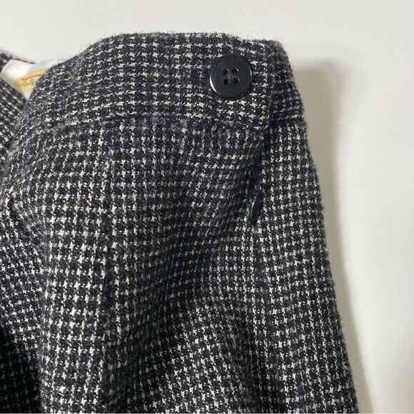 Vintage Talbots 100% Wool Fully Lined Checkered Trousers Women's Size 8 - Picture 8 of 10